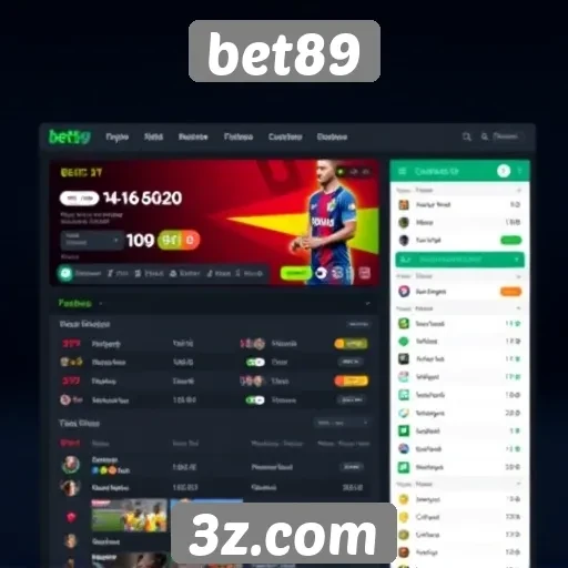 Review da interface do site Bet89 para jogadores